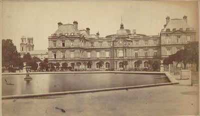 FRANCE ALBUMEN PHOTO - Palais Du Luxembourg Palace Paris France 1870s Ladrey