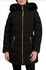 Halston Women's  Black  Walker Coat 🤍💎💎