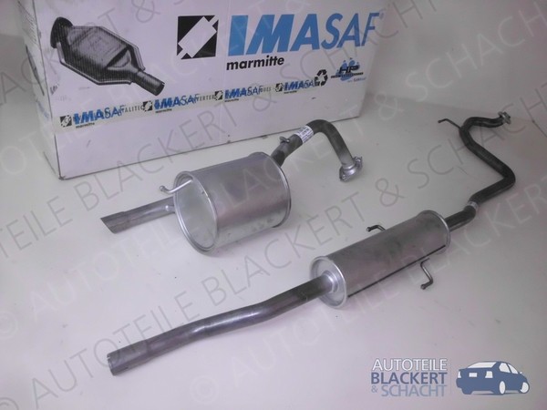 Imasaf Auspuffset Mitteltopf + Endtopf FüR Toyota Yaris Ii 1.3 16V 73/74KW 2010--image