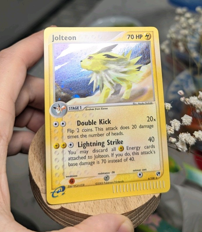Pokémon TCG - Jolteon - EX Sandstorm Holo Rare Card 6/100 - NM Condition