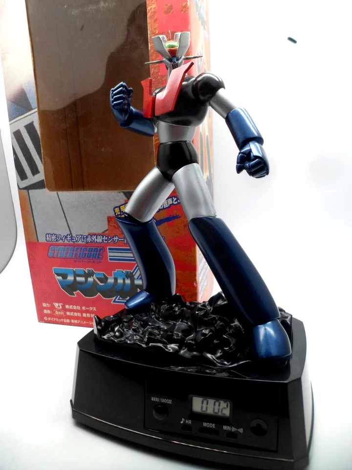 Mazinger Z Cyber Figure Voice Clock Orologio Koji Kabuto WING Vintage 2000 Raro - Immagine 2 di 4