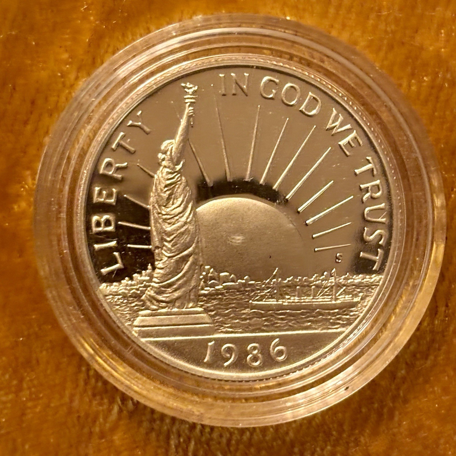1986-S Proof Statue of Liberty Immigrants Commemorative Half Dollar