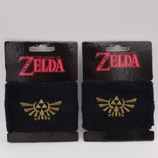 Legend Of Zelda Sweat Bands Wrist Bands NEW Set Of 2 Nintendo Bioworld OS