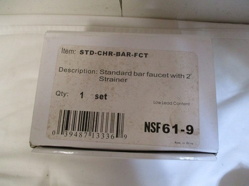 BAR STANDARD FAUCET WITH 2" STRAINER NSF 61-9 - Picture 3 of 5