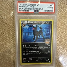 Pokemon Umbreon Regional Championships Crosshatch Reverse Holo Promo #60 PSA 8