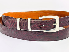 Alexander's Sterling Silver .925 Ranger Belt Buckle 40 Genuine Lizard Rewards