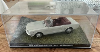 James Bond 007 Goldfinger Ford Mustang Convertible 1:43 Diecast Modell Eaglemoss