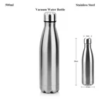 500ml Stainless Steel Water Bottle Double Wall Vacuum Insulated Thermal Flask