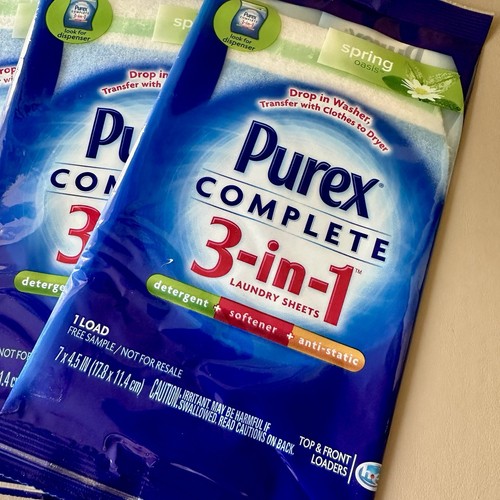 4x Purex Complete 3 in 1 Wäschelaken "Frühlingsoase" einzeln 1 Ladung Versuche - Bild 2 von 5