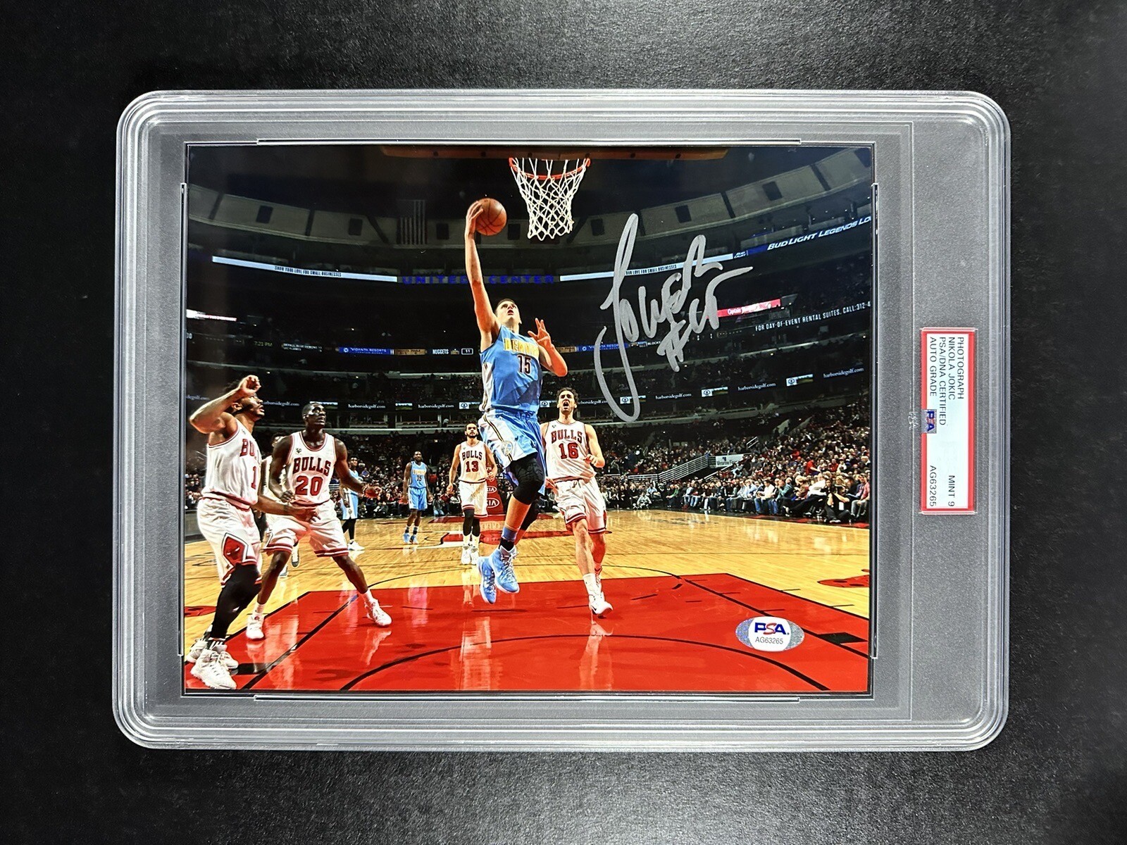 Nikola Joki Autographed Signed NIKOLA JOKIC AUTO 8x10 Sealed SLABBED Photo PSA/DNA PSA 9 
