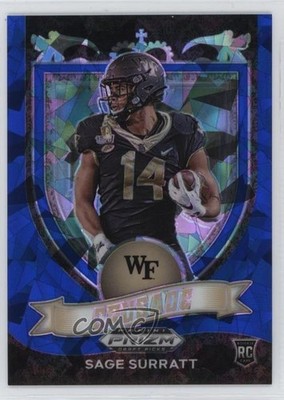 2021 Panini Prizm Draft Picks Crusade Blue Ice /99 Sage Surratt Rookie RC 11ng