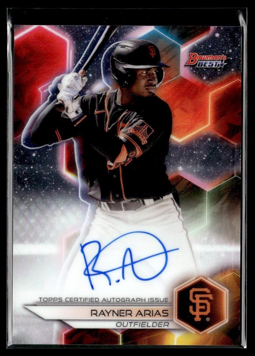 2023 Topps Bowman's Best Baseball Best of 2023 Auto Rayner Arias