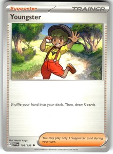 Youngster 198/198 Scarlet & Violet Base Set Uncommon Trainer Supporter