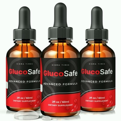 GlucoSafe Drops - Gluco Safe Supplement for Healthy Blood Circulation - 3 Pack