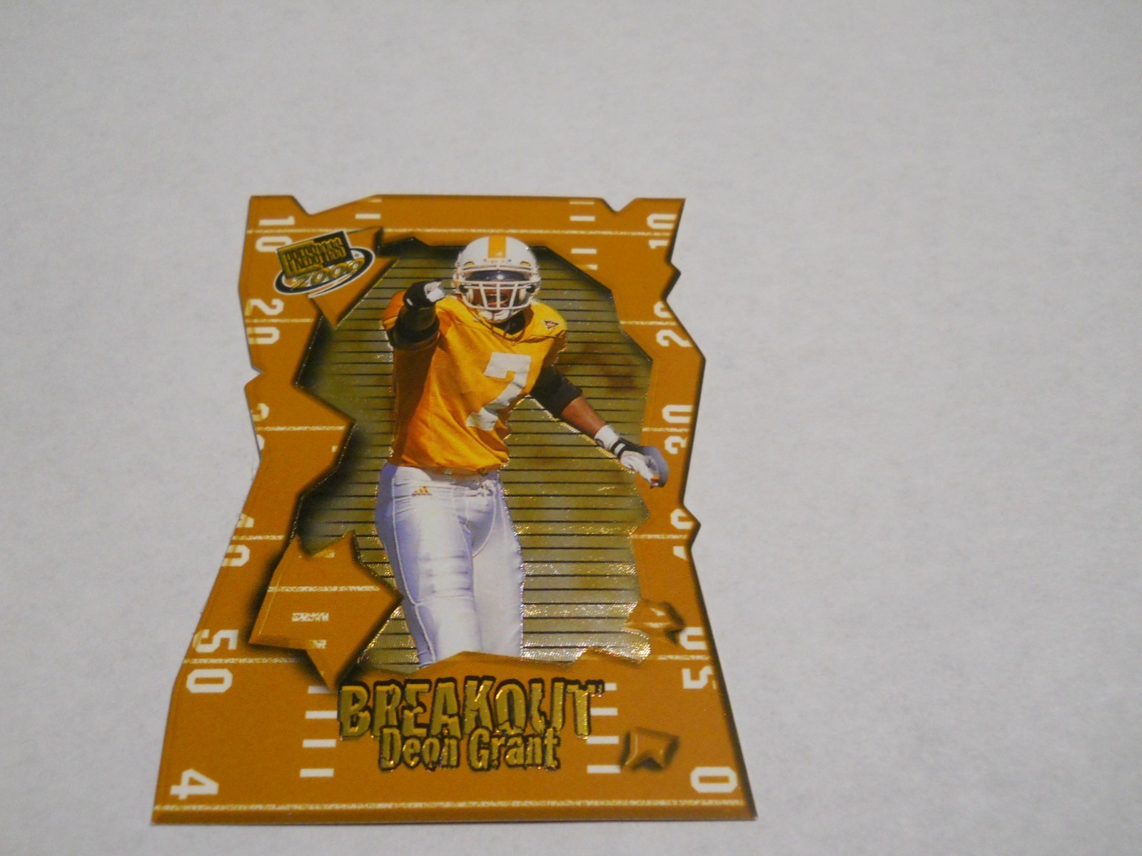 DEON GRANT BREAKOUT INSERT CAROLINA PANTHERS 2000 PRESS PASS