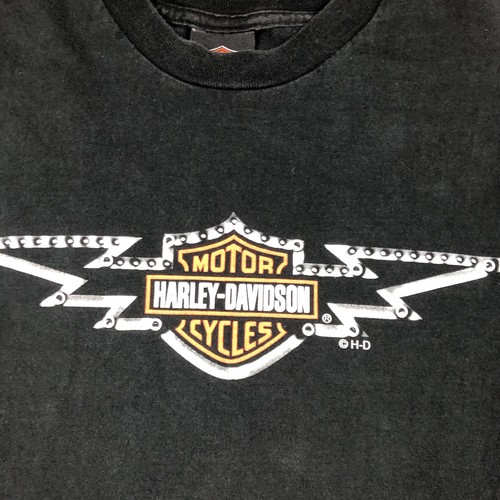 Vintage Harley Davidson Herren T-Shirt Gr. L schwarz orange Cancun Mexico *lesen - Bild 4 von 8