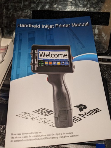 Handheld Inkjet Printer Gun MS-Z10 with 42ml Quick-Drying Ink Cartridge Porta... - Imagen 5 de 11