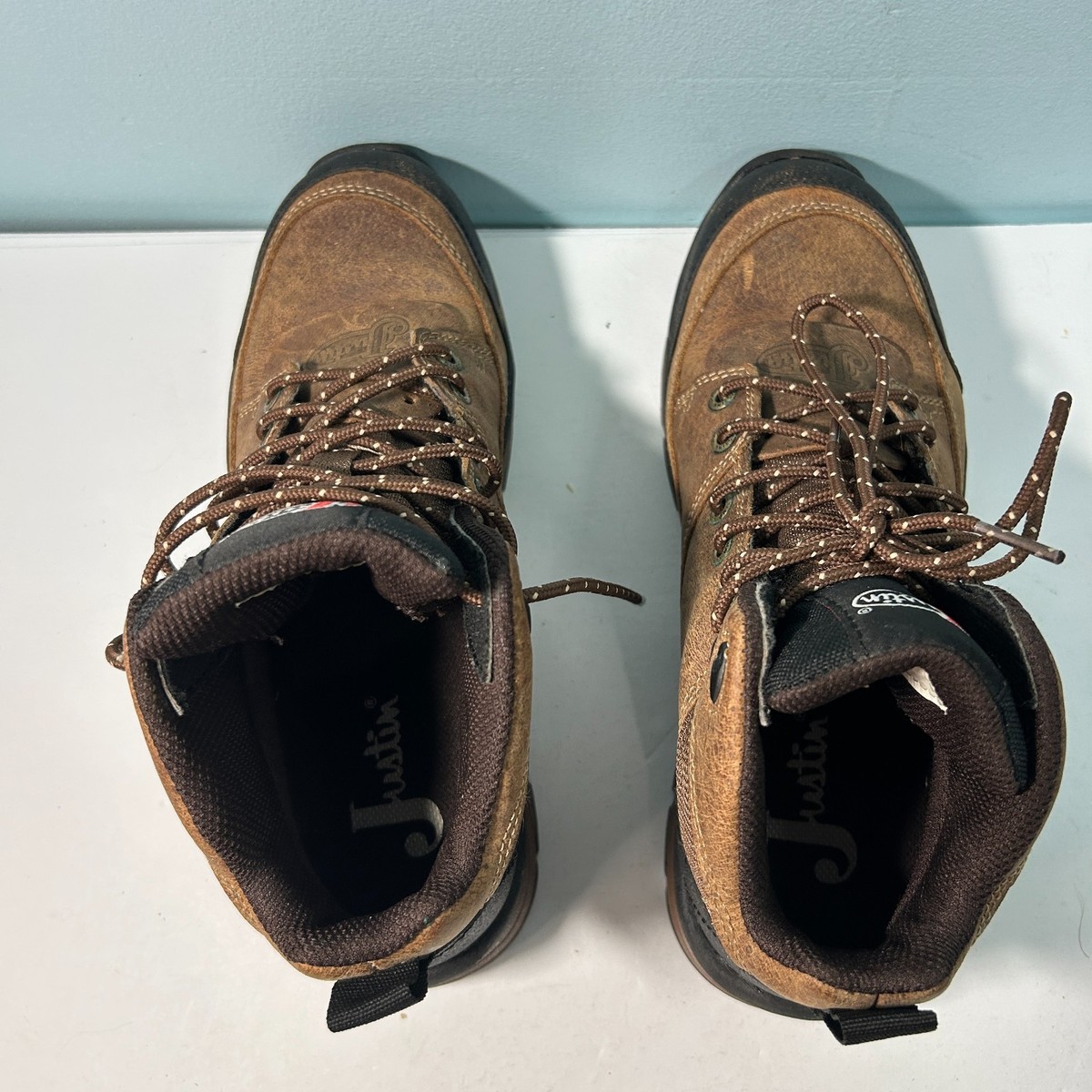 Justin Boots Waterproof Mid Work Men display picture 2