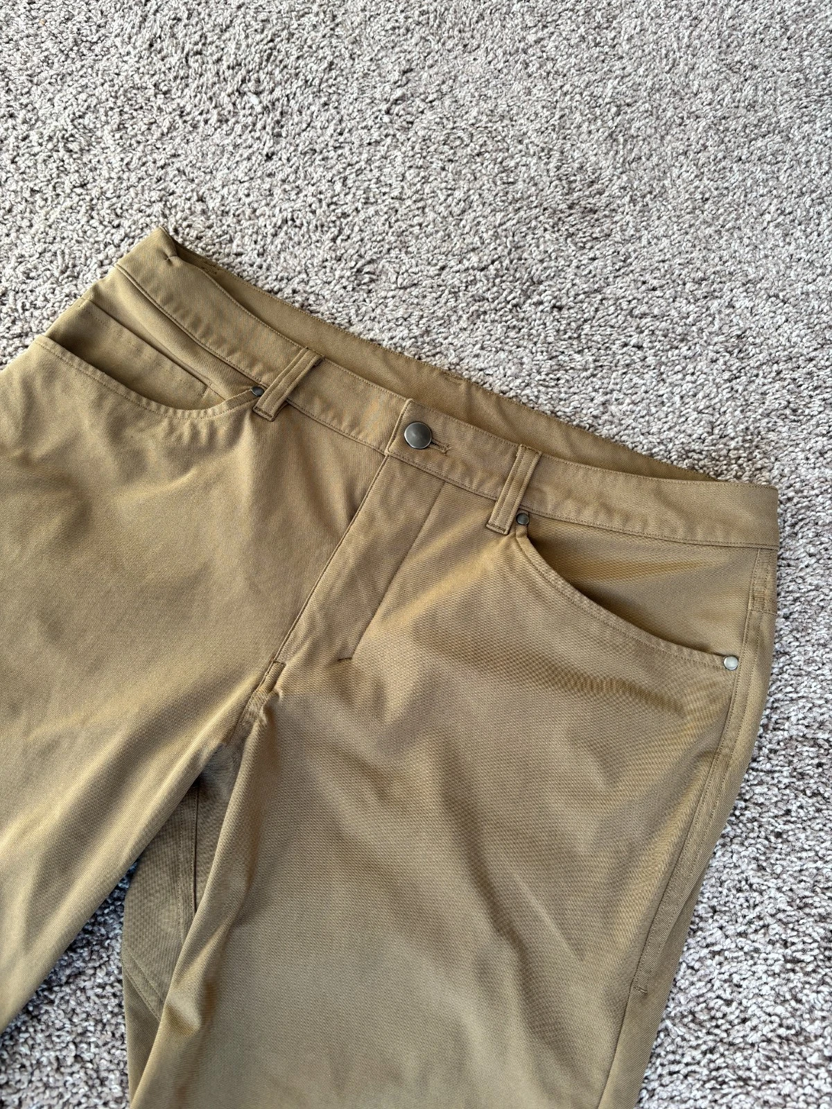 Lululemon Pants Mens 32x30 Artifact Brown ABC Slim Fit 5 Pocket Warpstream