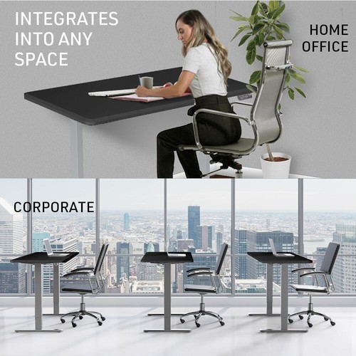 FORTIA Sit To Stand Up Standing Desk Height Adjustable Electric Motorised 150cm - Picture 7 of 12