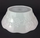 Punch Bowl Stand Only Milk Glass by Anchor Hocking Serving Bowl Grape Vine Vtg