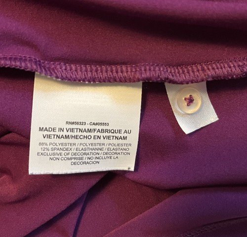 Nike Golf DriFit Tour Performance Damen Medium ärmellos lila Tank Top Polo - Bild 6 von 9