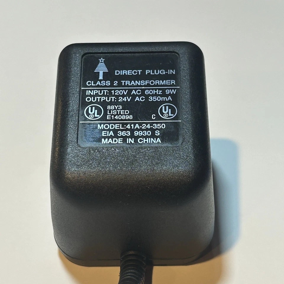 Direct Plug In Class 2 Transformer Model 41A-24-350 24V AC 350m - Image 2 of 3