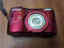 Nikon COOLPIX L26 Digital Camera 16.1 MP 5x Optical Zoom Red As-is No Power