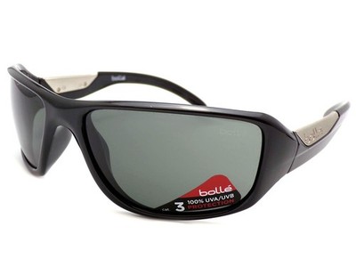 Bollé Smart Wrap Sonnenbrille Glänzend Schwarz TNS CAT.3 Gläser 11640