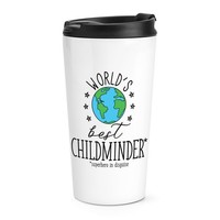 World's Best Kind Minder Reise Becher Tasse Lustiger Witz Toll Au Paar Pfleger