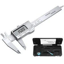 4 inch/100mm Digital Caliper, Stainless Steel Electronic Calipers Measuring Tool
