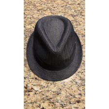 Stetson All American Mens Fedora Hat Charcoal Grey Herringbone L XL