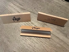 3 PKS--2 AYO PLUS 1 RAW Black Classic King Size Slim Slow Burning Rolling Papers