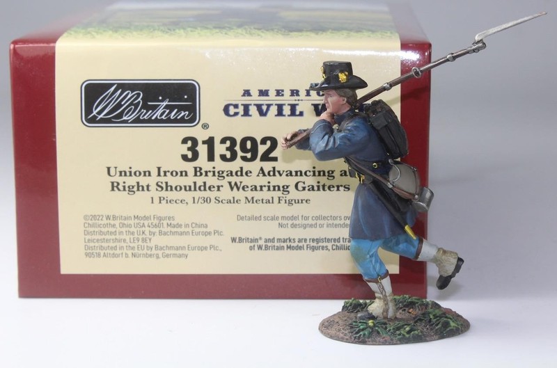 BRITAINS Civil War-Federal Union Iron Brigade Advancing wGaiters #31392 ACW