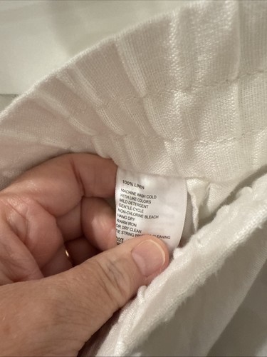 Tommy Bahama Women's Linen Pants White XL 100% Linen Brand New With Tags! - Picture 3 of 6