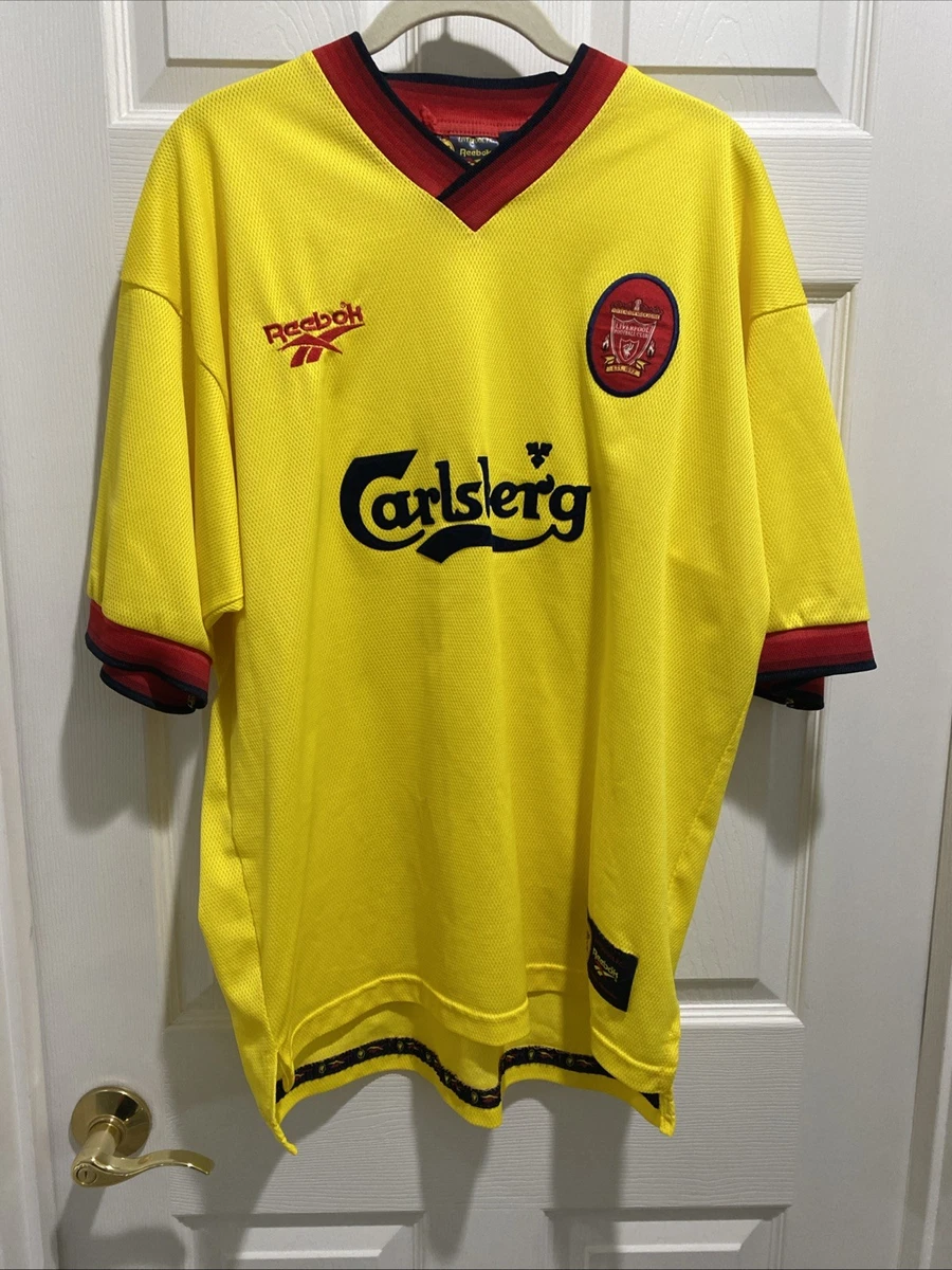 Reebok Liverpool Yellow International Club Soccer Fan Apparel and