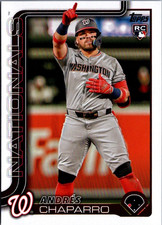 2025 Topps #167 Andres Chaparro RC Washington Nationals