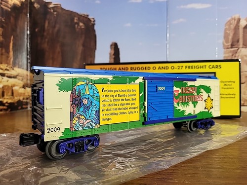 Railking By MTH o Gauge 2009 Merry Christmas Boxcar - Picture 18 of 24