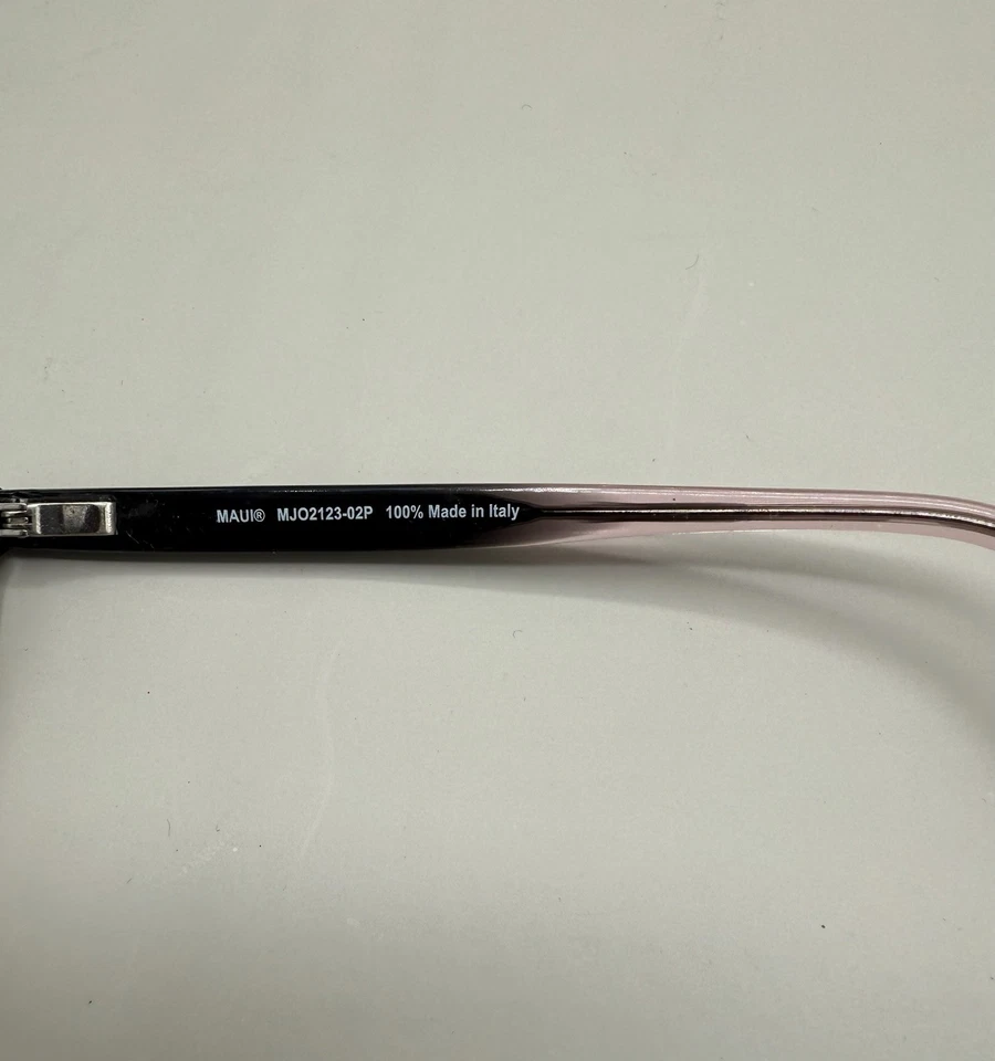 NEW Maui Jim MJO2123-02P Black Pink EYEGLASSES FRAME 52-18-135 Italy - Image 4 of 4