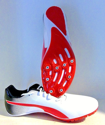 Puma EVOSPEED SPRINT White Blk & Red 7.5 New