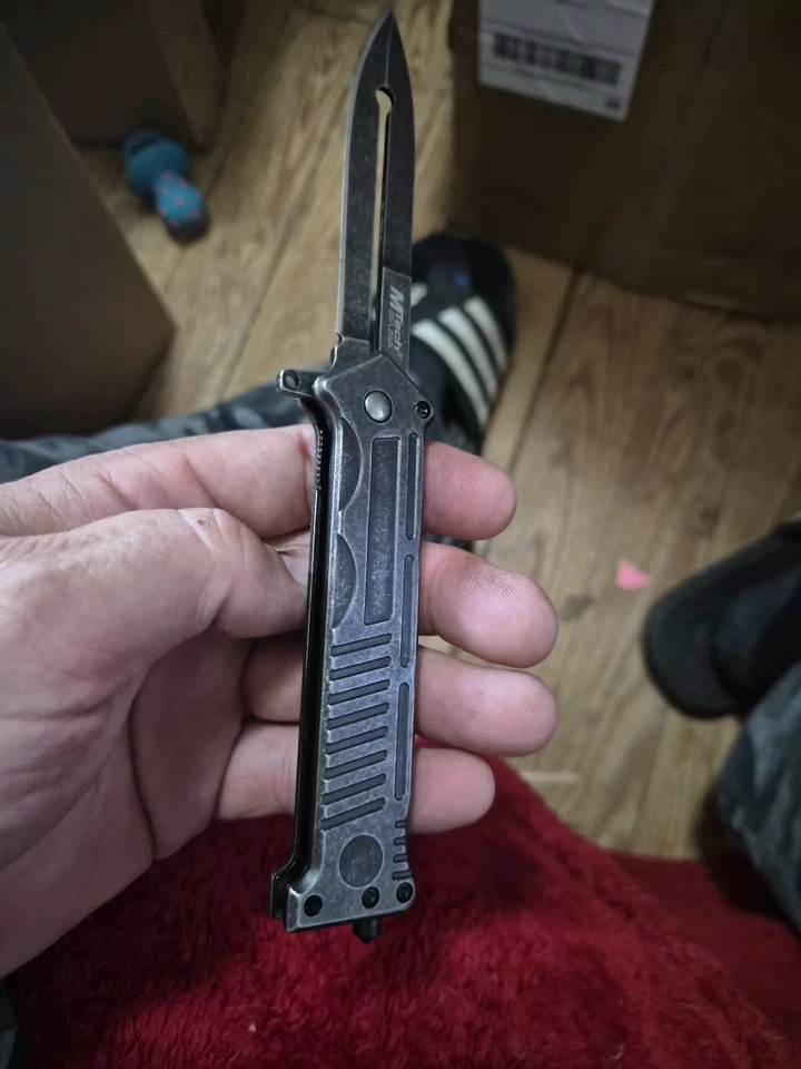 MTECH USA MT-A840P Spring Assisted Joker Knife, 4.75-Inch Closed,Stonewash - Image 4 of 4