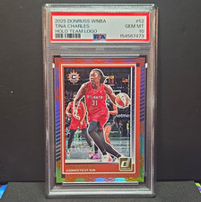Donruss 2025 WNBA Tina Charles #52 Holo Team Logo Parallel PSA 10 Sun