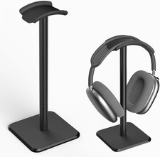Headphone Stand - Headset with Aluminum Hanger, Holder Black
