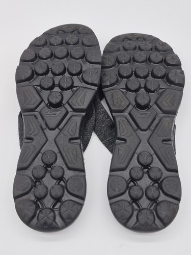 Skechers Sandals Thong Womens GOGA Max 5th Gen Black Flip Flops 10 - Picture 9 of 9
