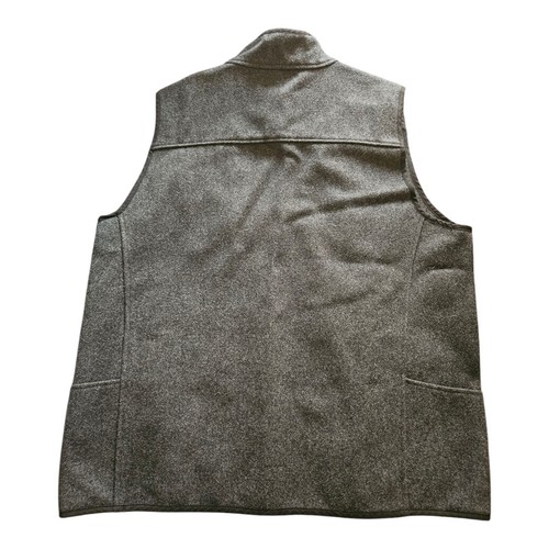 Stormy Kromer Charcoal Vest Mens L Wool Full Zip Workwear Hiking Made in USA - Picture 2 of 5