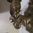 Great Pair Antique Wall Sconce Two Arm Sconces Rewired Polychrome Finish 50J — photo 7