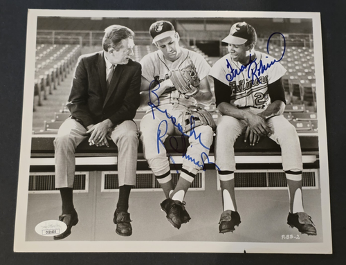BROOKS ROBINSON & FRANK ROBINSON Signed 8x10 Photo-HOF-BALTIMORE ORIOLES-JSA - Picture 5 of 5