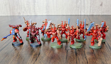 Warhammer 40k Chaos Space Marines World Eaters Khorne Berserkers 10 Painted