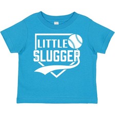Inktastic Little Slugger Toddler T-Shirt Swash Retro Tiny Player Lover Base Ball