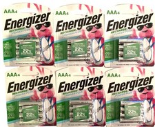 ENERGIZER AAA4 Lot Of 6 Rechargeable Power Plus NiMH Batteries FREE SHIPPING 
